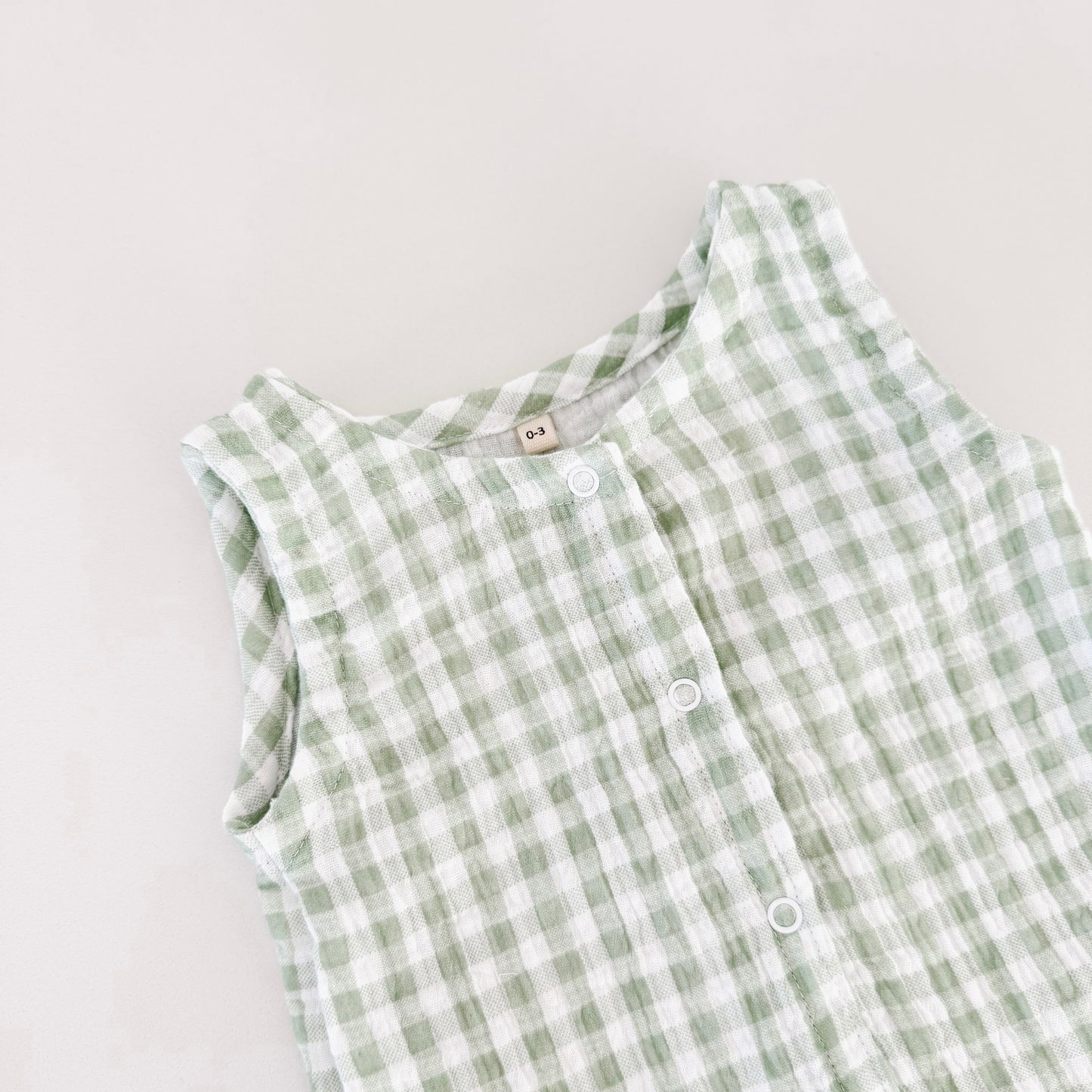 Gingham Whisper Romper