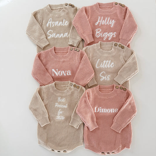 Custom Name Rompers