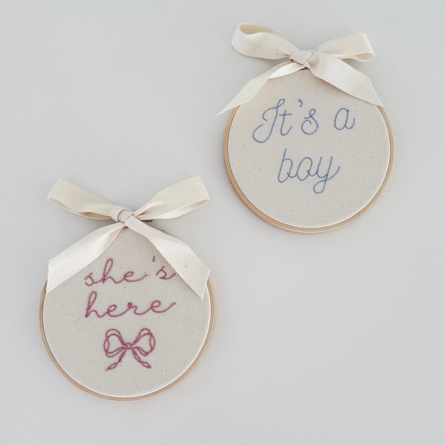 Custom Name Embroidery Hoop