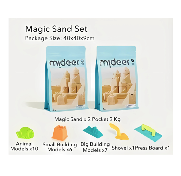 Mideer - Magic Sand Play Set: Sand & 25 Tools