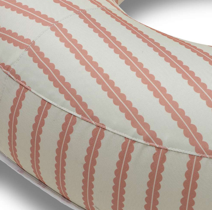 Swim Essentials: Swim Ring with Luxe Fabric Cover - Saint Tropez 120cm