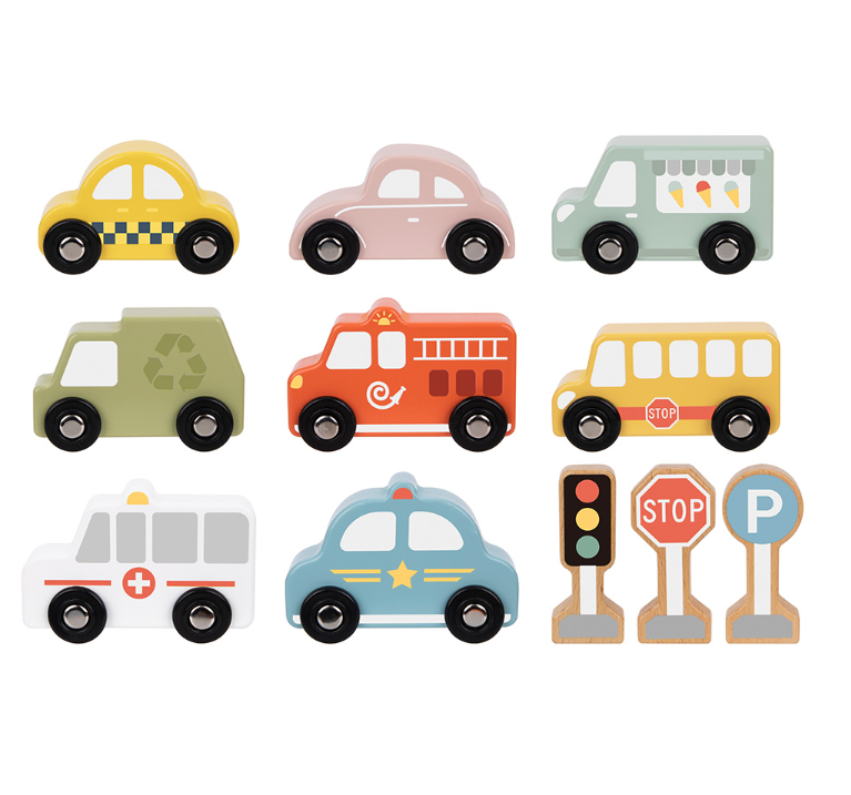 TookyToy - Transportation & Street Sign Set