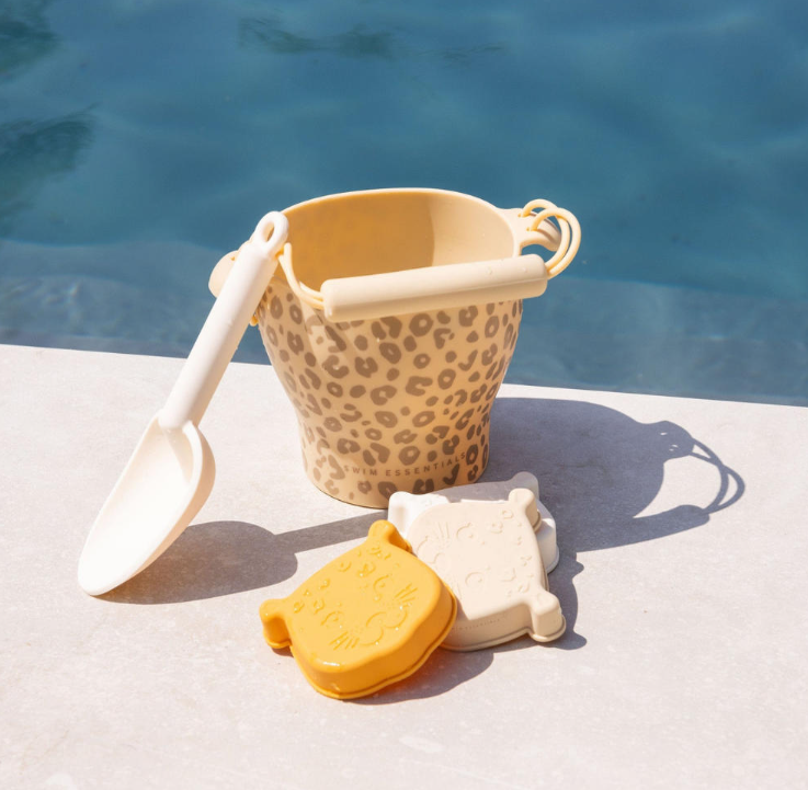 Swim Essentials: Silicone Beach Toy Set - Beige Leopard