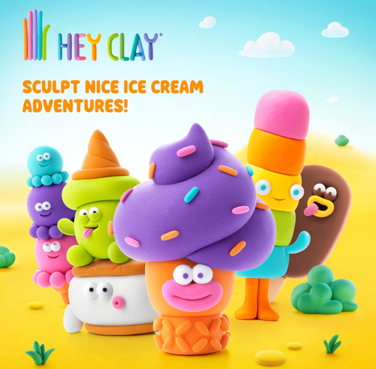 Hey Clay - Modelling Air-Dry Clay - Series Nice Ice Cream