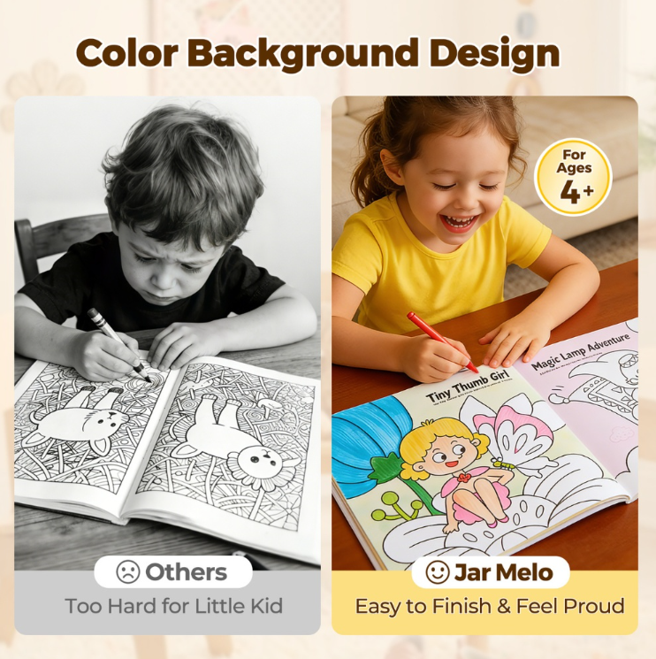 Jar Meló - Play & Learn Colouring Book Set: Dinosaurs & Fairies