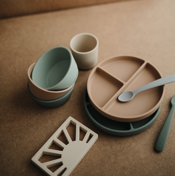 Mushie Silicone "Stay-Put" Suction Bowl