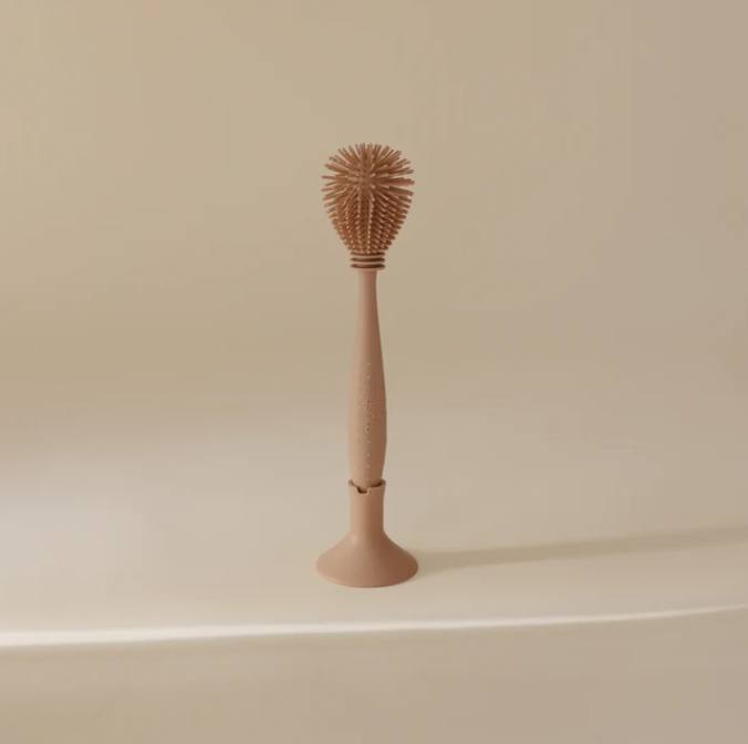 Mushie Silicone Baby Bottle Brush