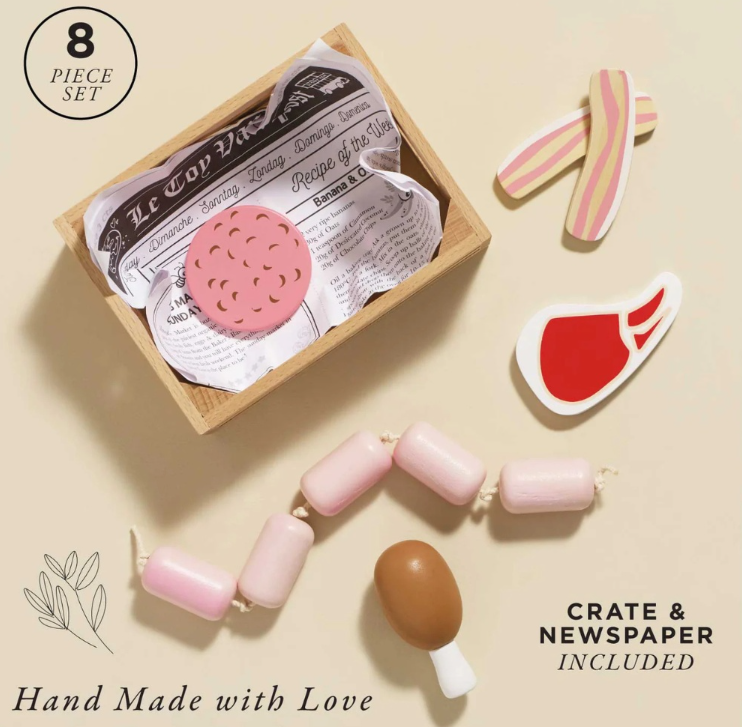 Le Toy Van - Wooden Butchers Meat Food Crate