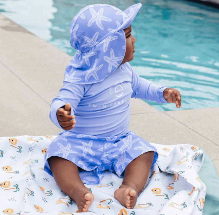 Swim Essentials: Microfiber Beach Towel - Daisy Flower