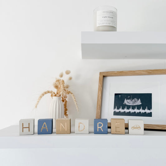 Bébé Wood Name Blocks