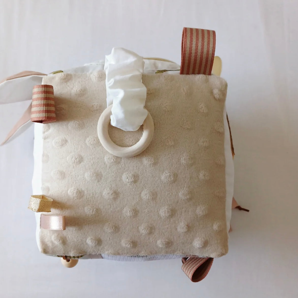 Beige Busy Cube