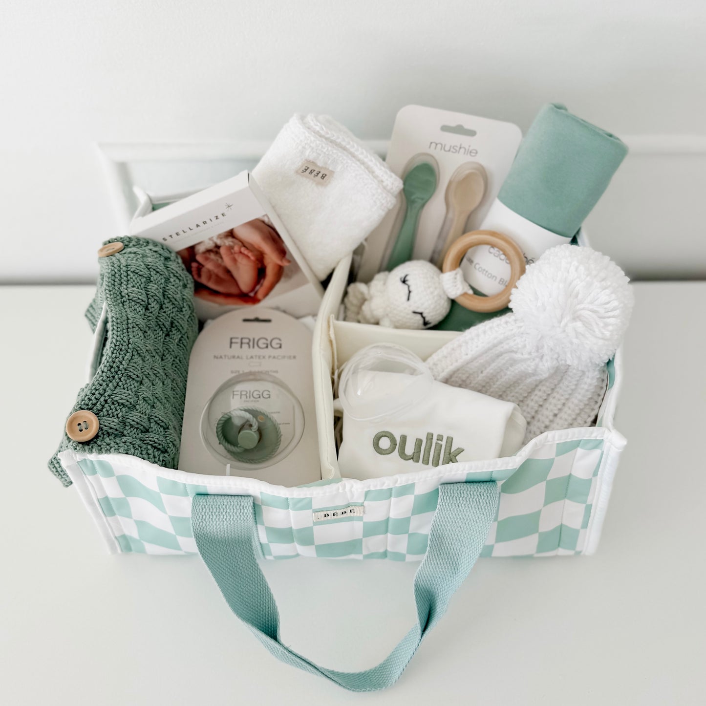 Filled Diaper Caddy