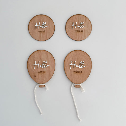 Wooden Milestone Disks