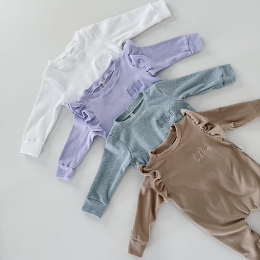 Giggles Rompers + Beanies
