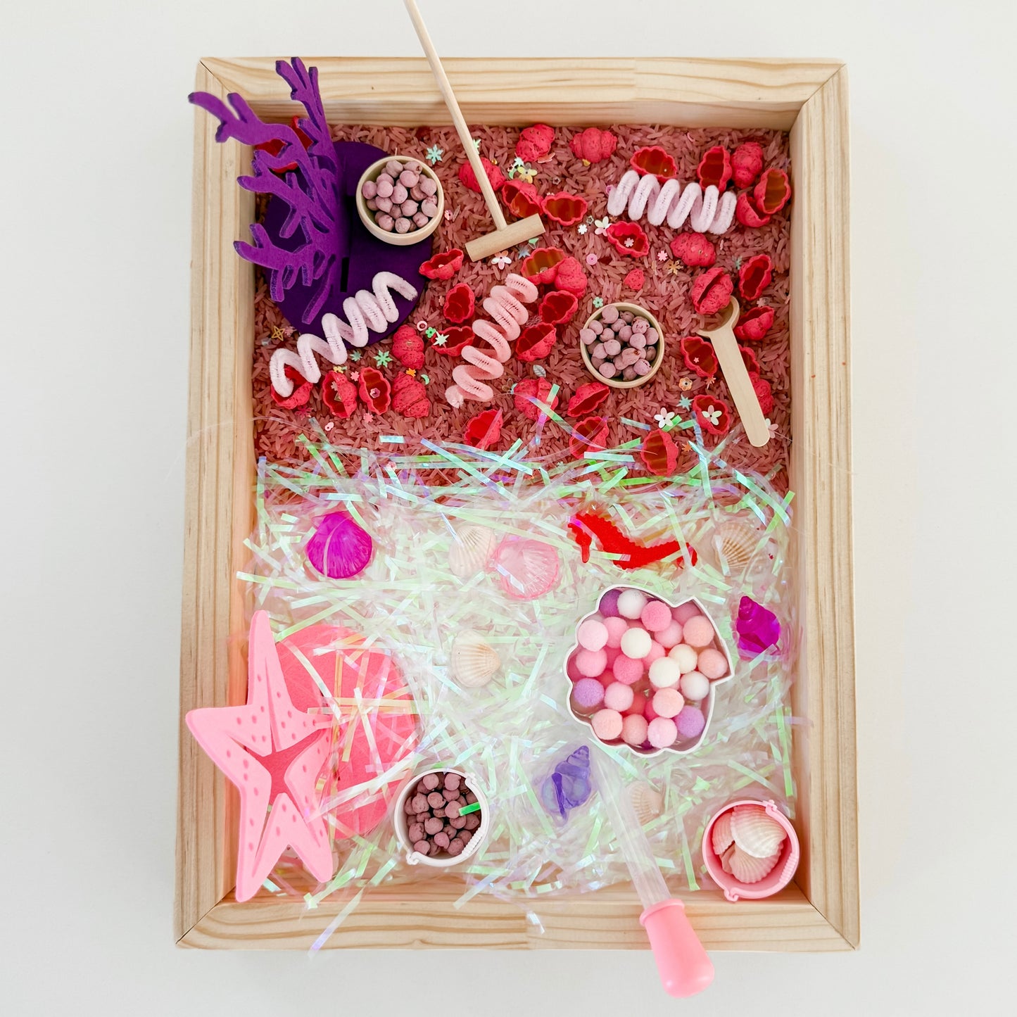 Petit Bébé Club: Wooden Sensory Tray