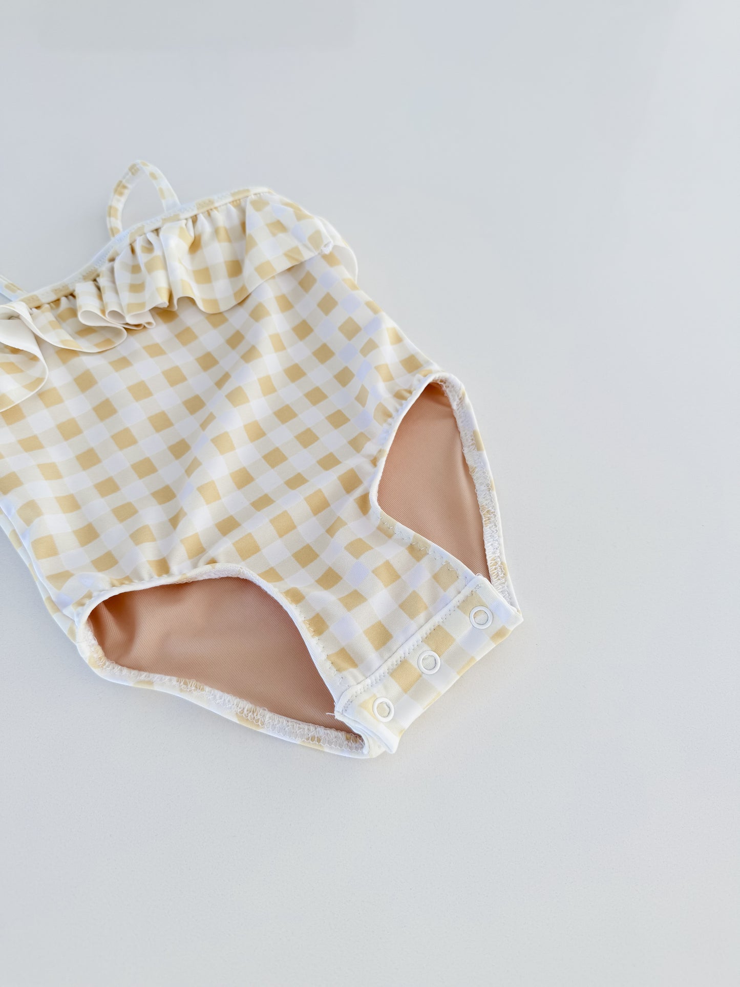 Butter Gingham Swimsuit
