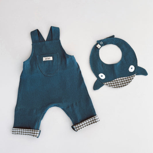 Denim Whale Dungaree