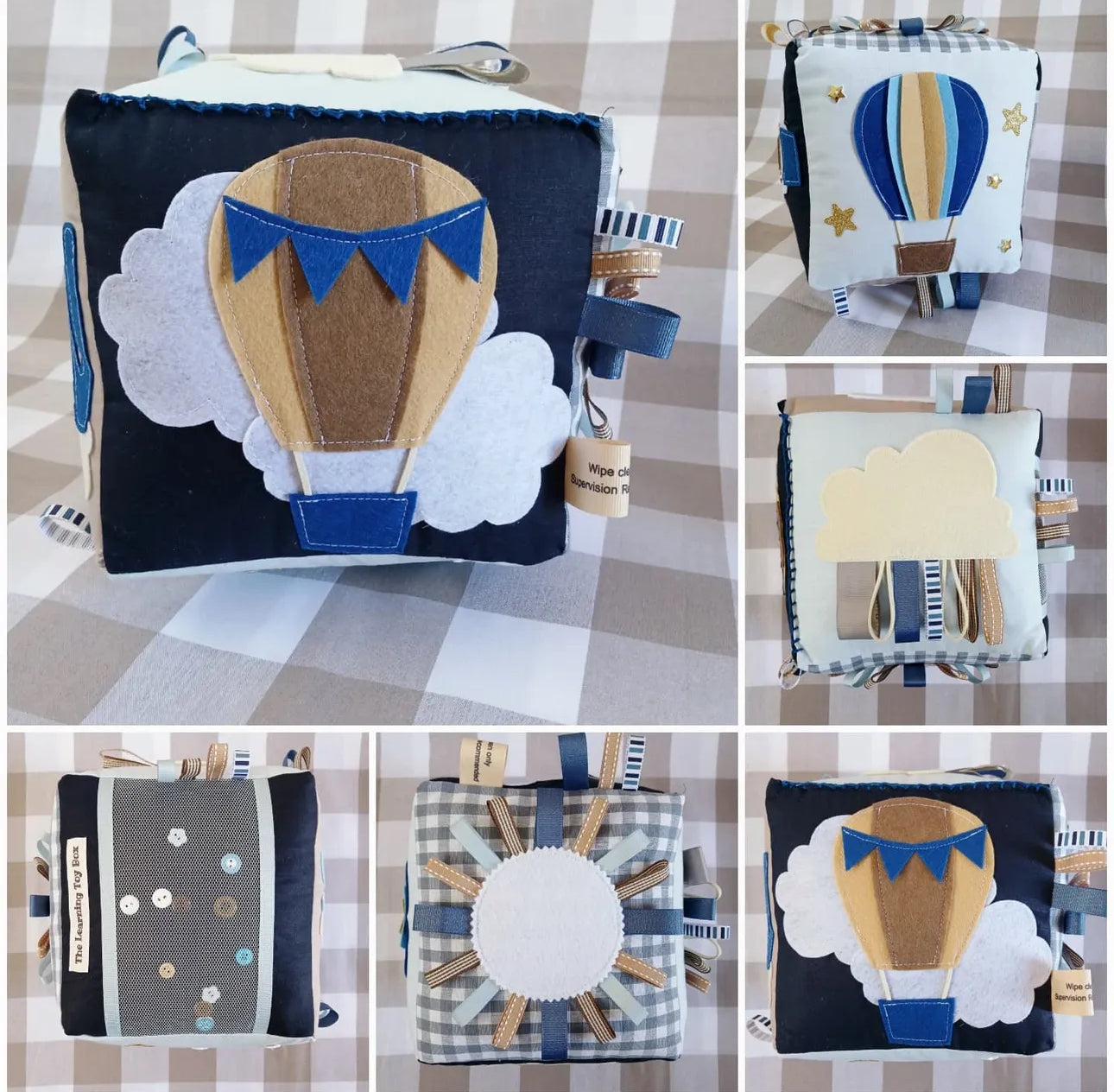 Hot Air Ballon Busy Cube