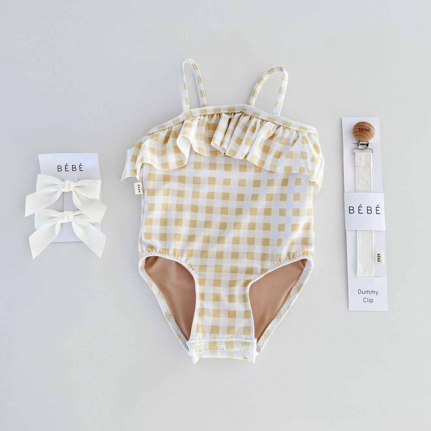 Butter Gingham Swimsuit