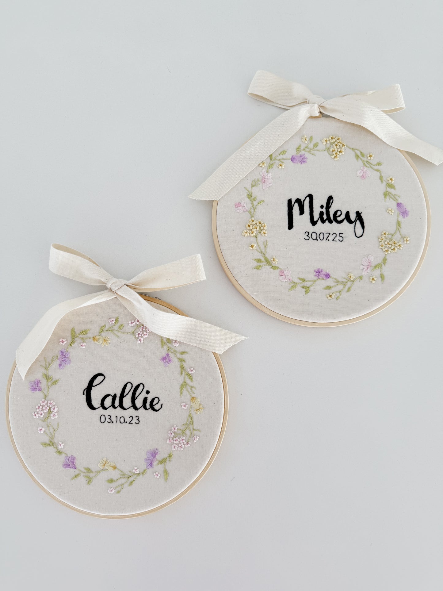 Custom Name Embroidery Hoop