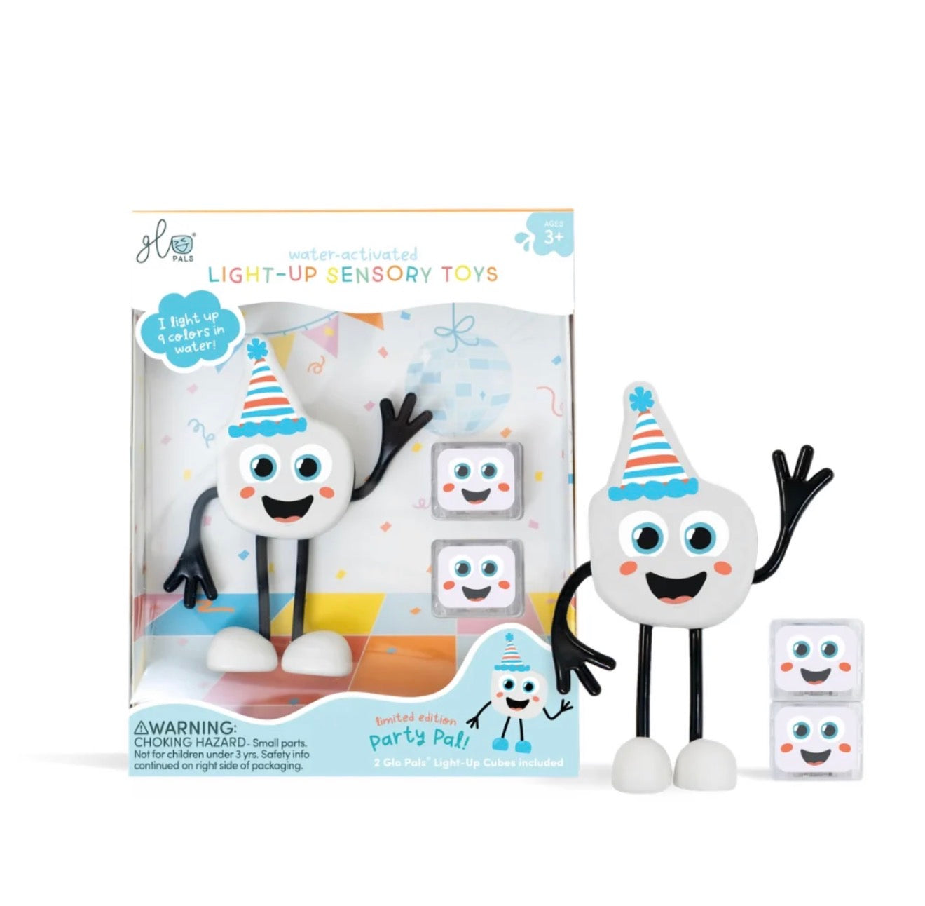Glo Pals - Water Activated Light-Up Sensory Toys - Party Pal