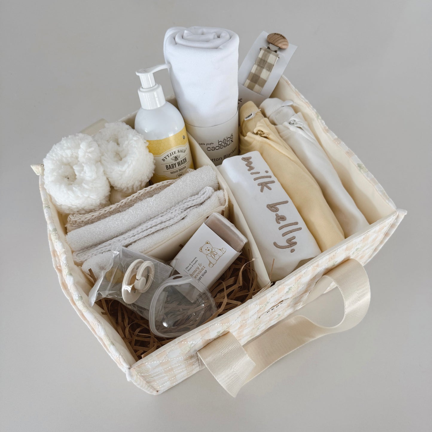Filled Diaper Caddy