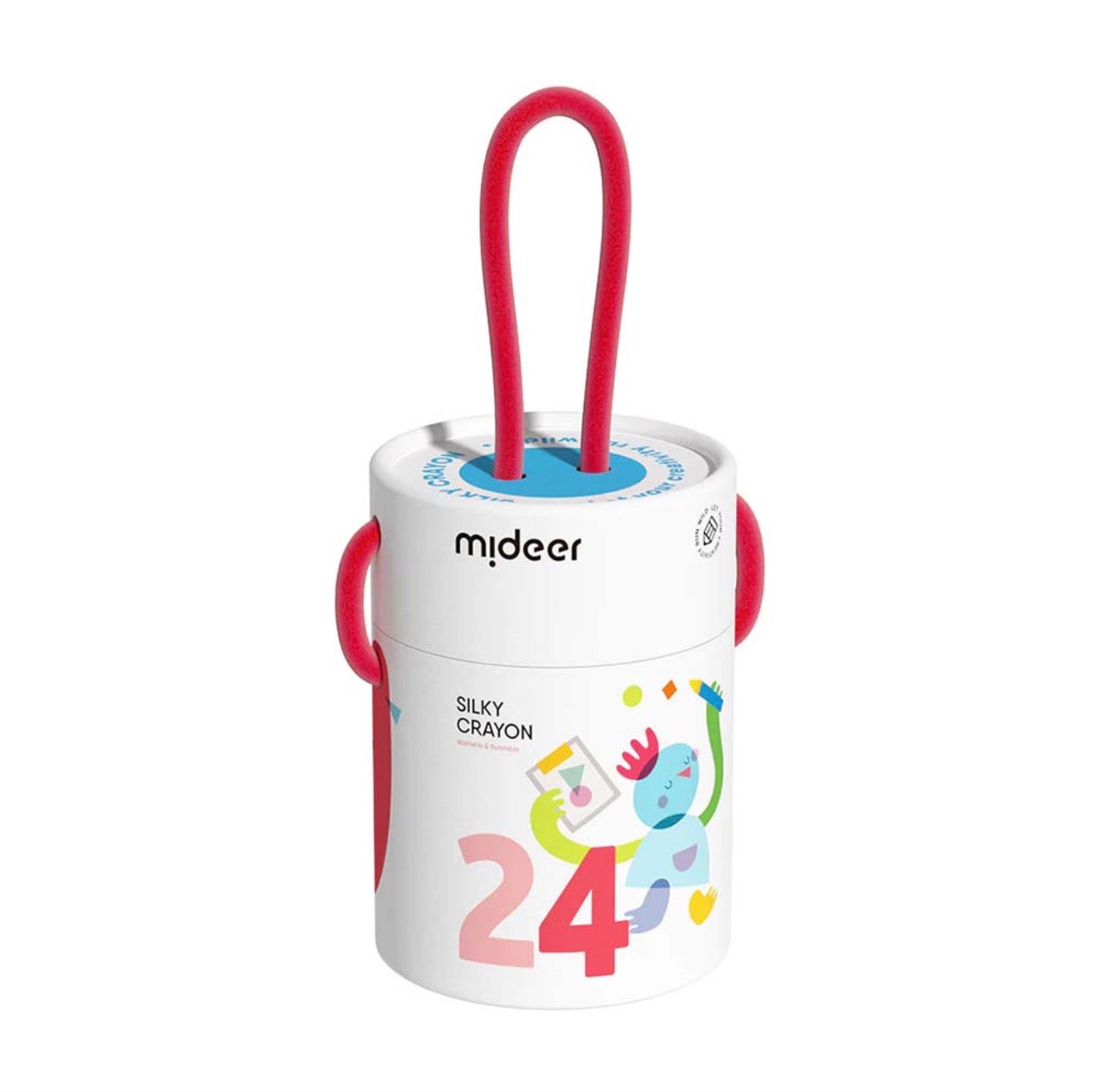 Mideer Silky Crayons Colourful Bucket