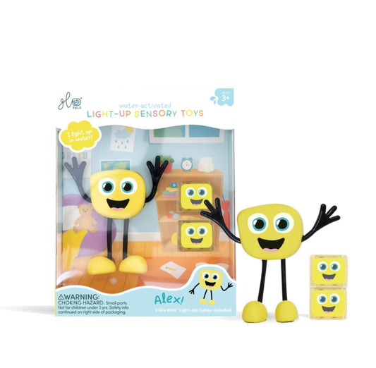 Glo Pals - Water Activated Light-Up Sensory Toys - Alex