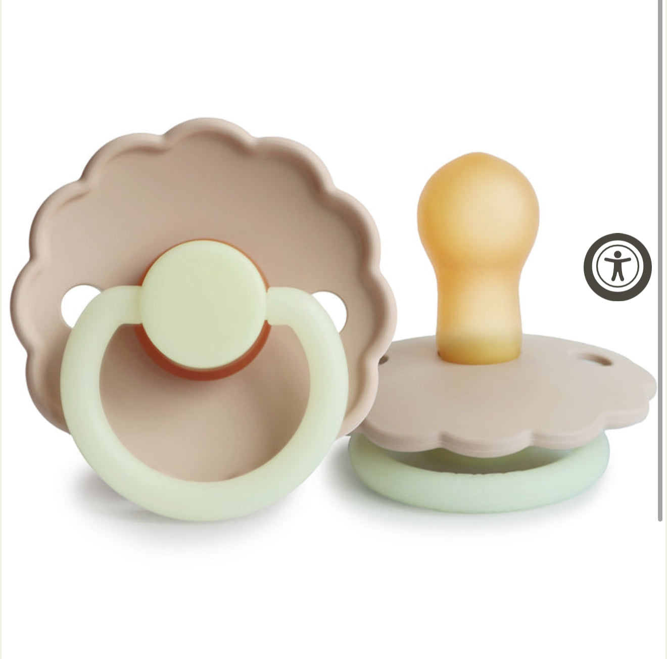 FRIGG Scallop Pacifiers (Latex)