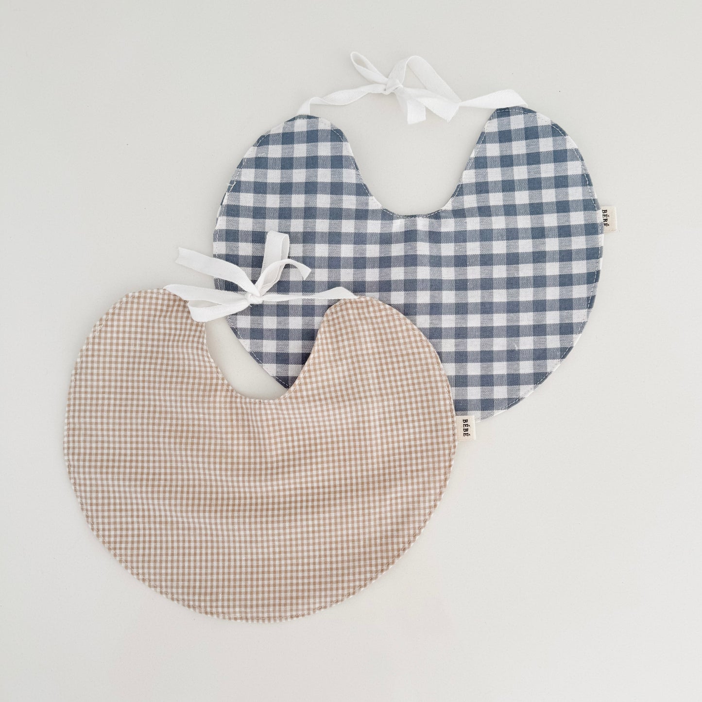 Gingham Bib Set