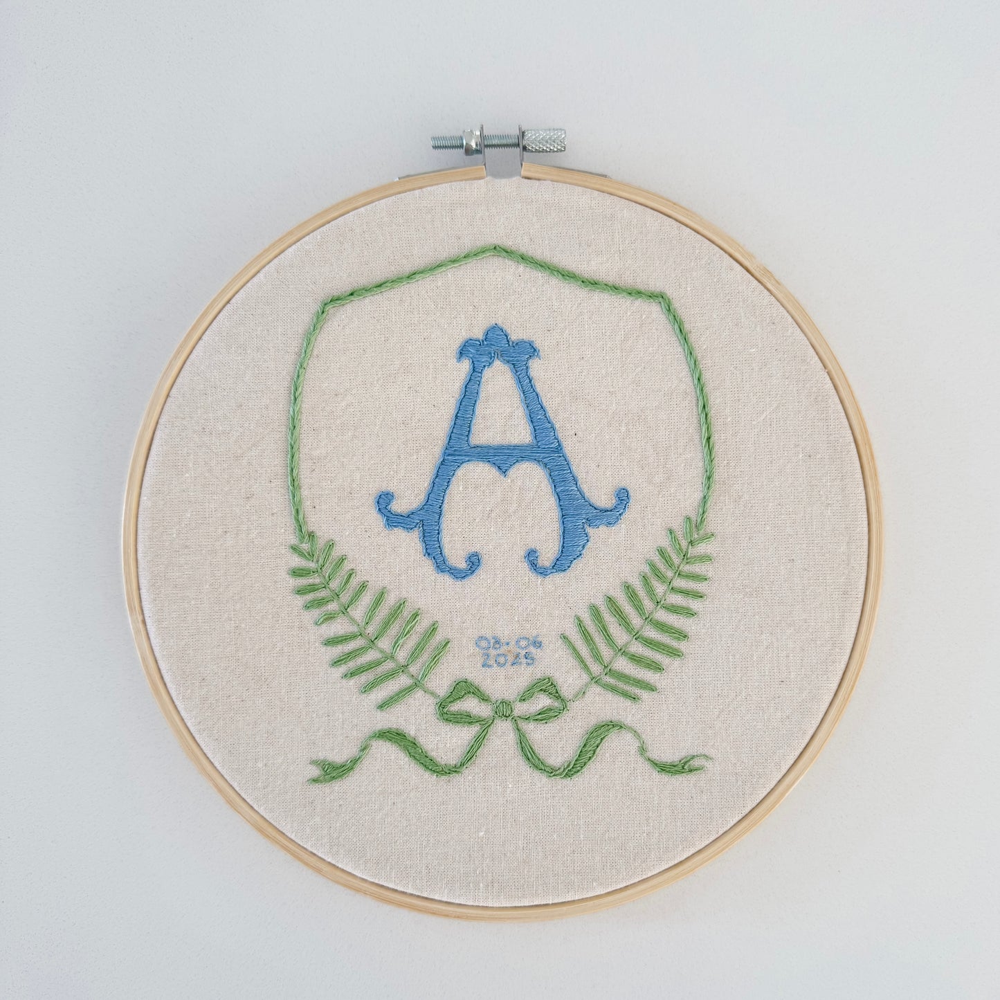 Custom Name Embroidery Hoop
