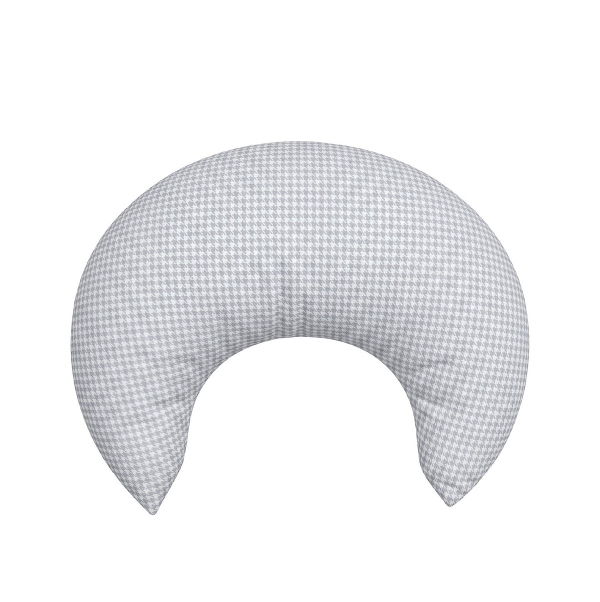 Ava & Bear Crescent Nursing Cushion - Dusty Blue Houndstooth