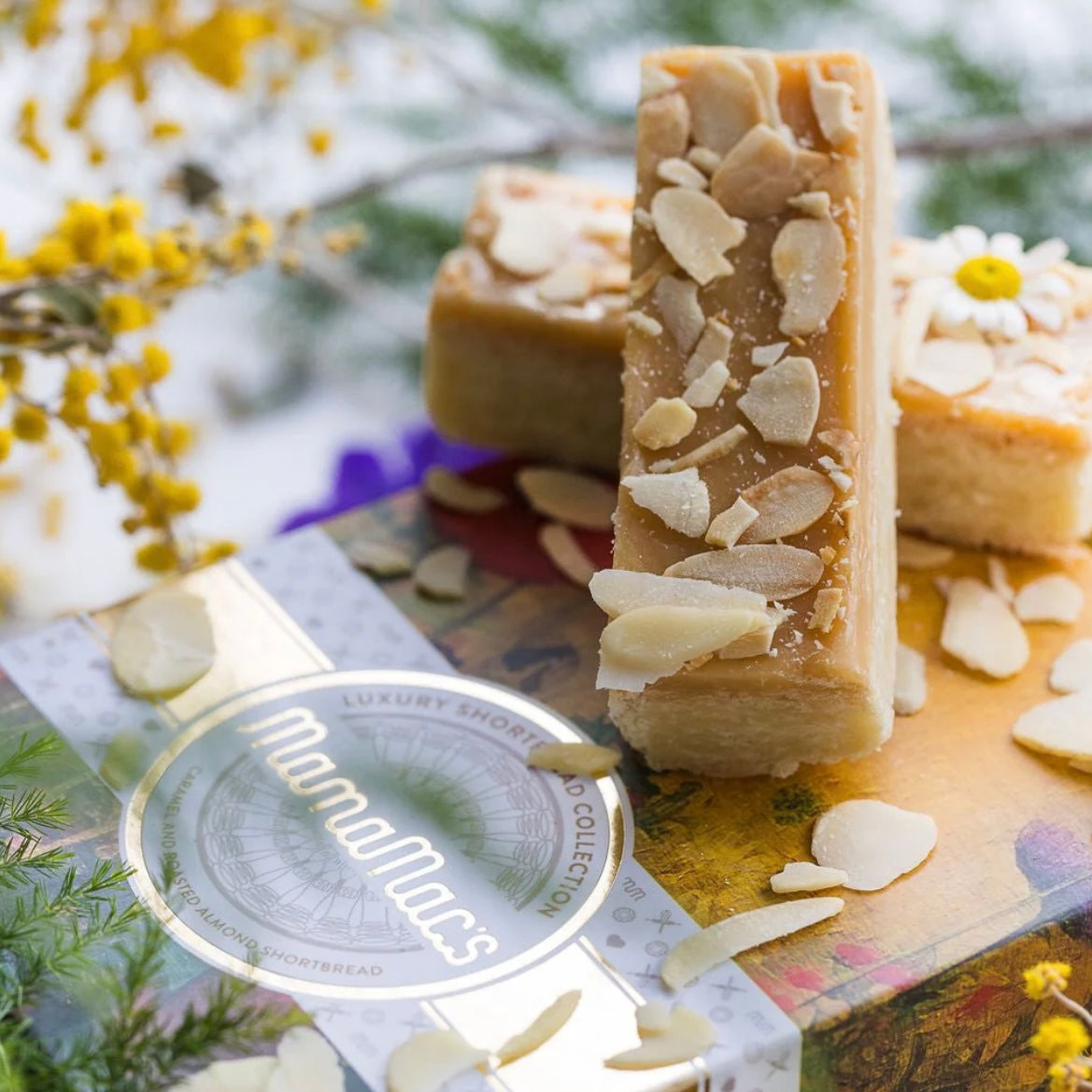 MamaMac’s Luxury Shortbread Collection Caramel and Roasted Almonds Shortbread