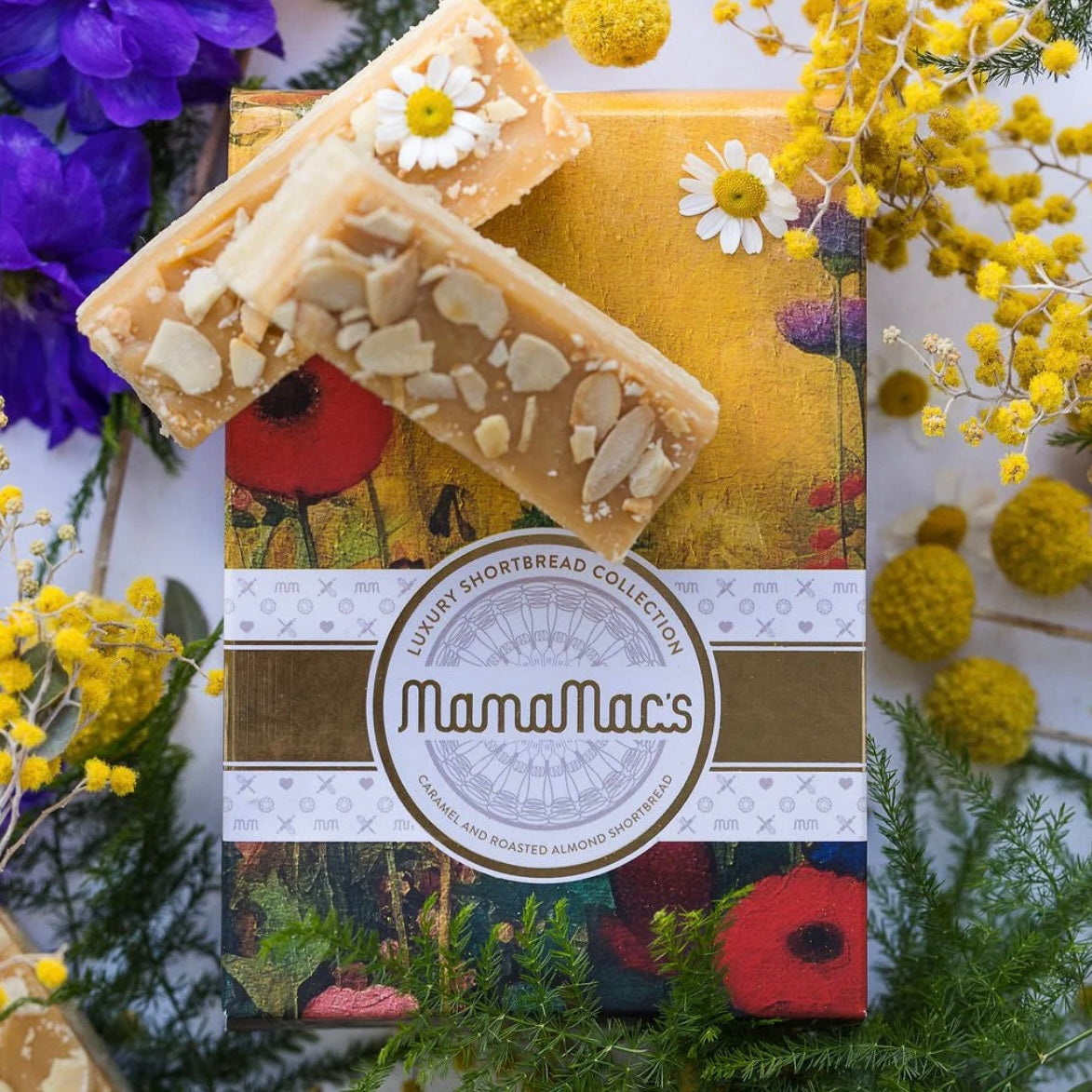MamaMac’s Luxury Shortbread Collection Caramel and Roasted Almonds Shortbread