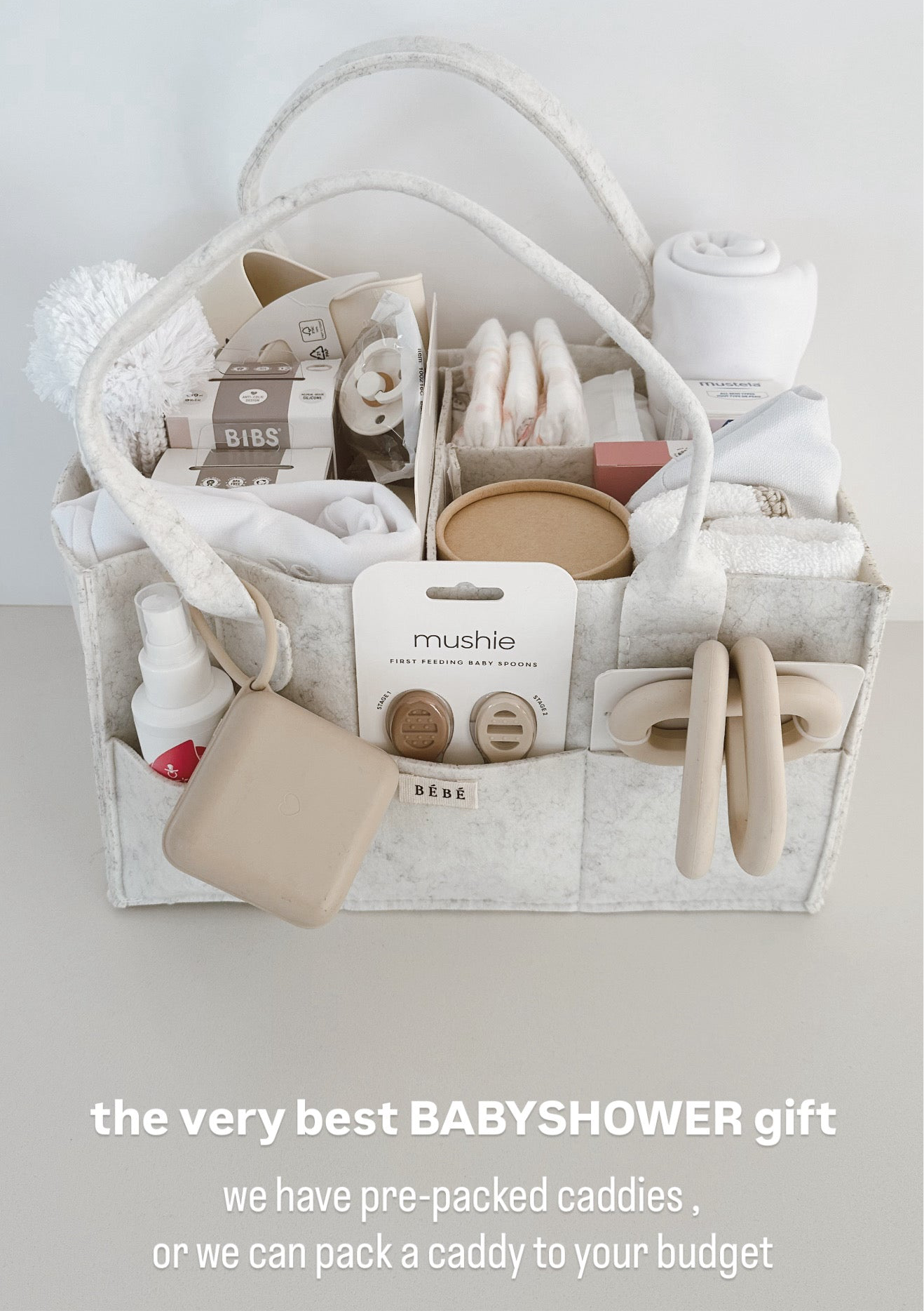Filled Diaper Caddy