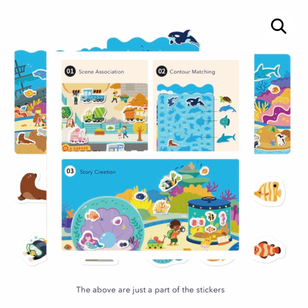 Mideer Reusable Sticker Set - Incredible Aquarium