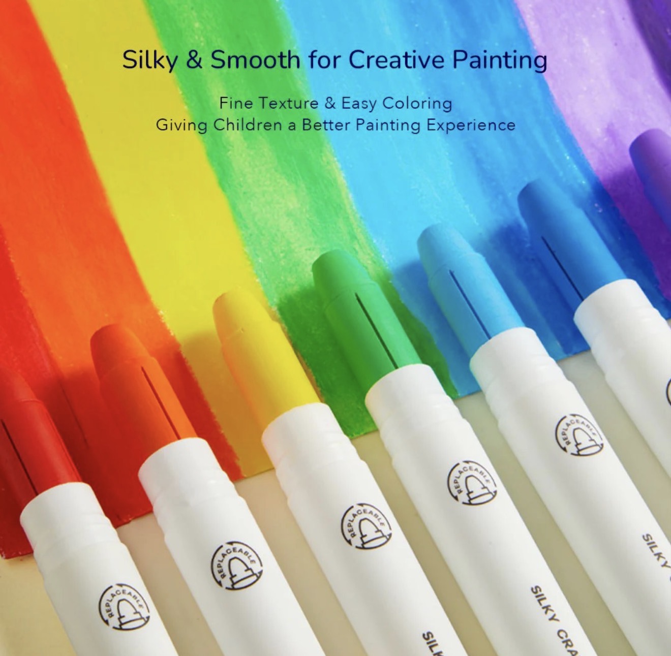 Mideer Silky Crayons Colourful Bucket
