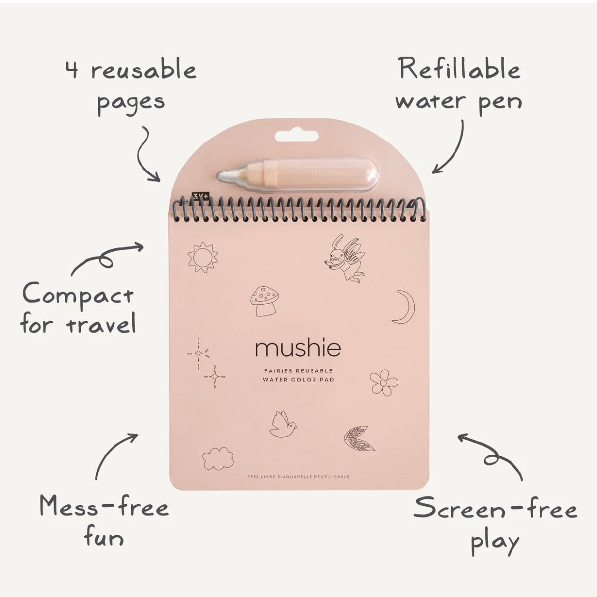 Mushie Reusable Water Color Pad