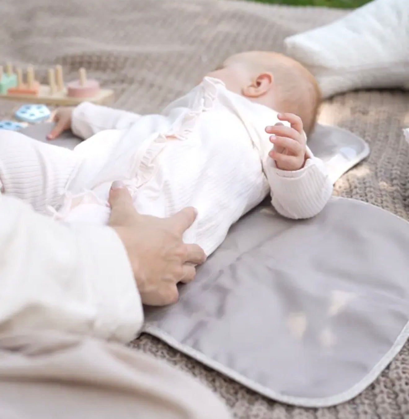 Ava & Bear Nappy Clutch - Meadow Rabbit