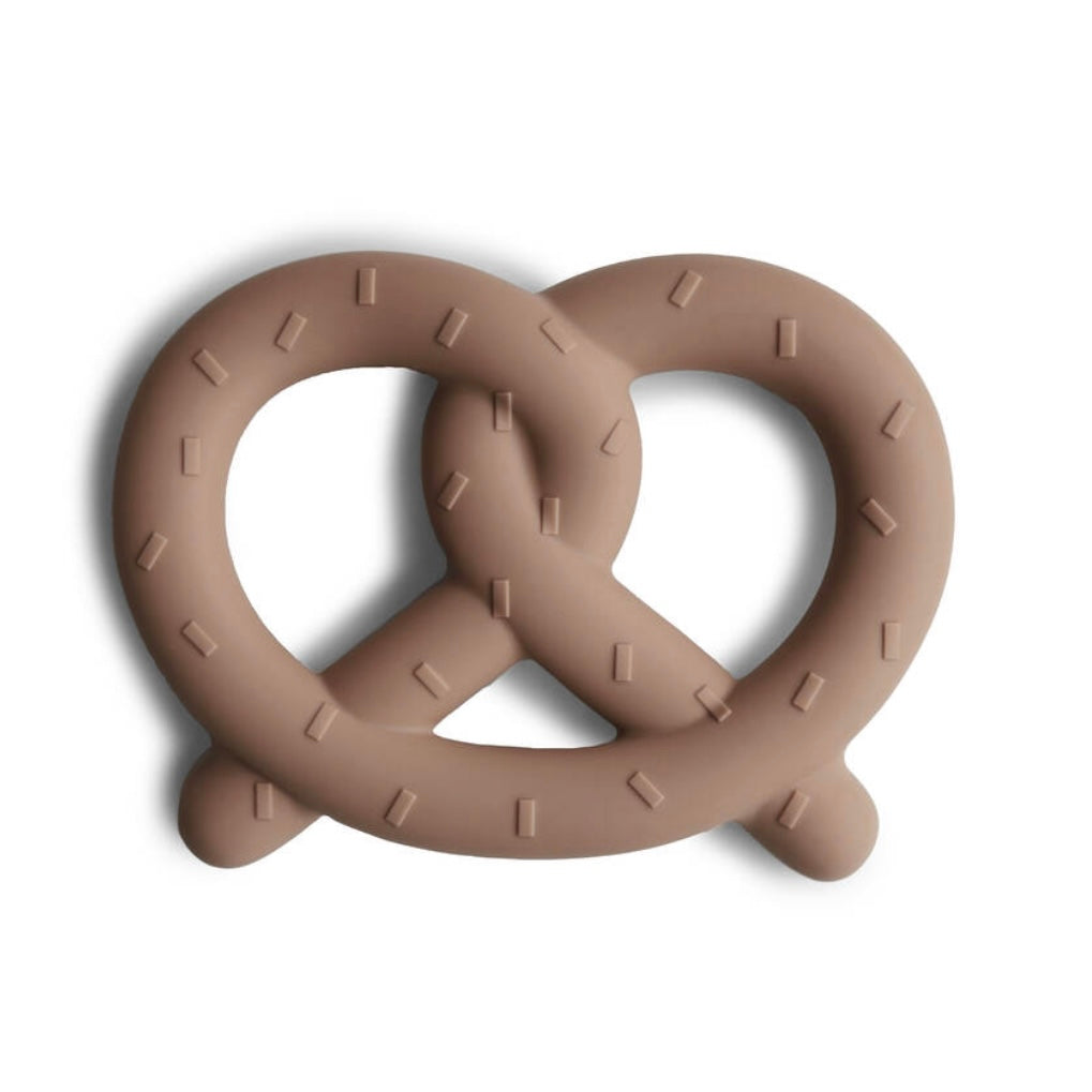 Mushie Pretzel Teether: Natural