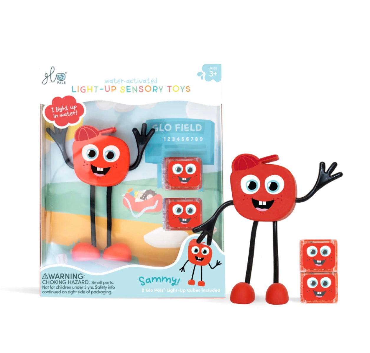 Glo Pals - Water Activated Light-Up Sensory Toys - Sammy