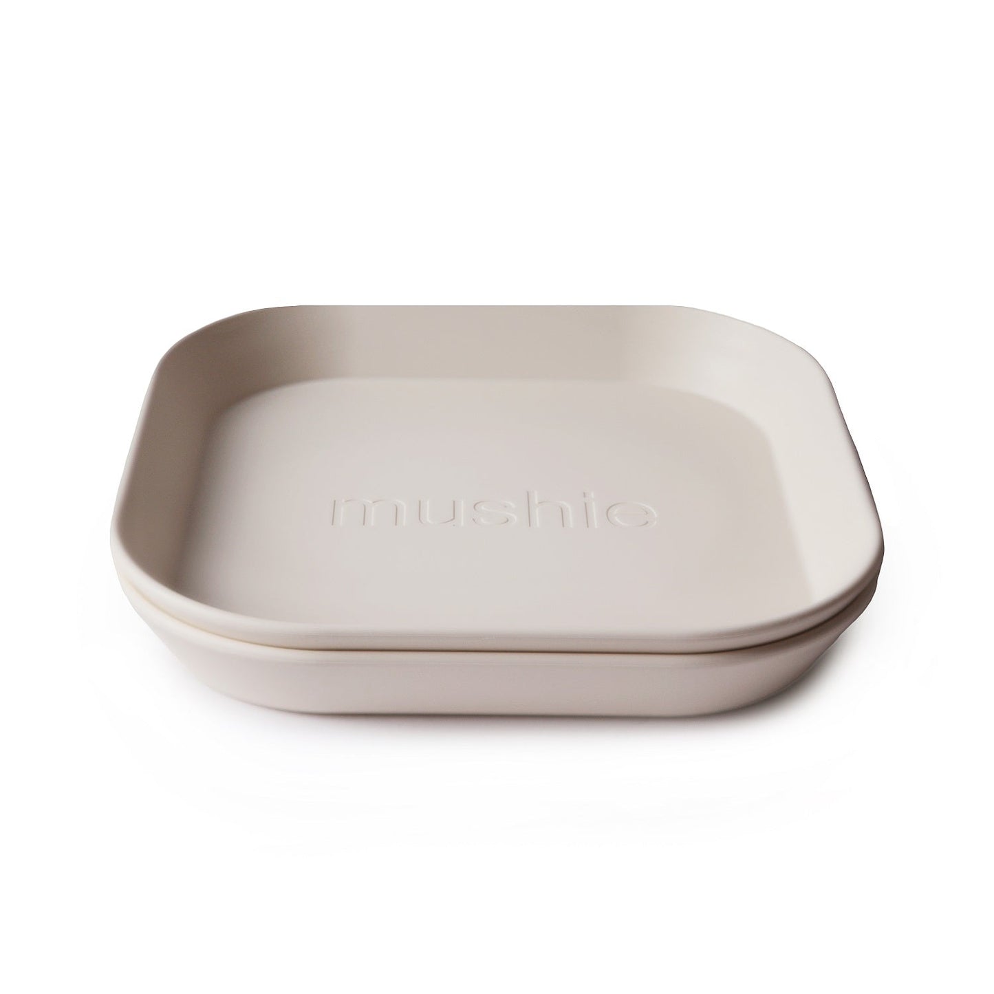 Mushie Dinnerware Plate Square (2 Pack)