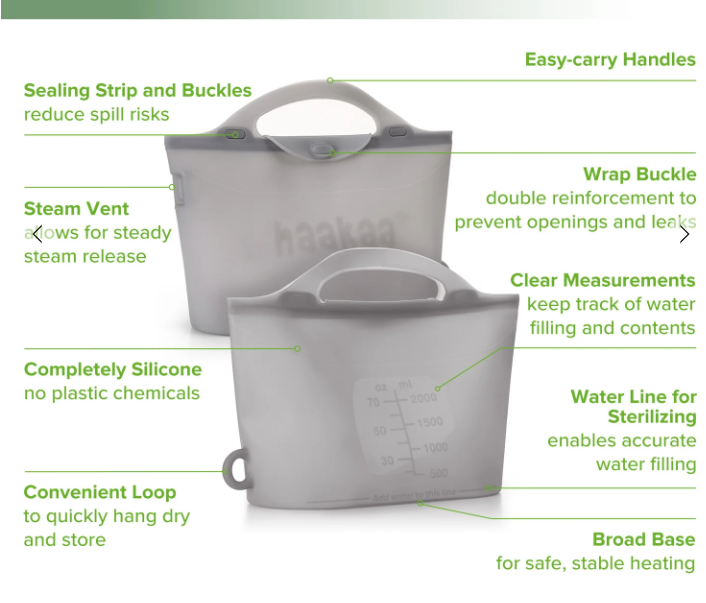 Haakaa Multipurpose Steamer & Steriliser Bag