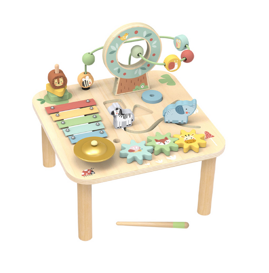 TookyToy - Wooden Forest Multi-Activity Table