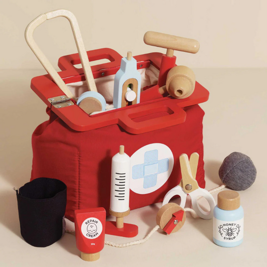 Le Toy Van - Pretend & Play - Wooden Vintage Doctor Roleplay Kit