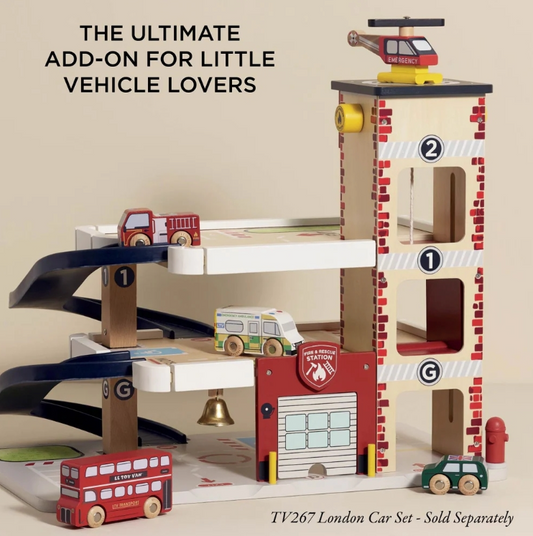 Le Toy Van - Fire & Rescue Wooden Garage