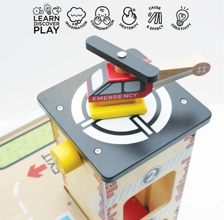 Le Toy Van - Fire & Rescue Wooden Garage