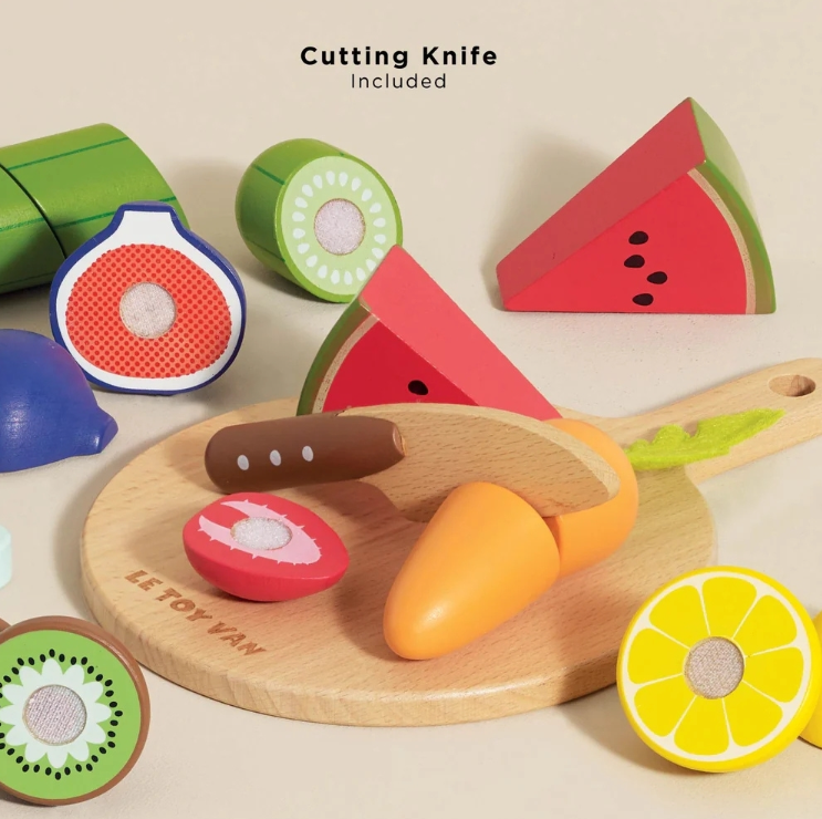 Le Toy Van - Wooden Chopping Board & Sliceable Play Food