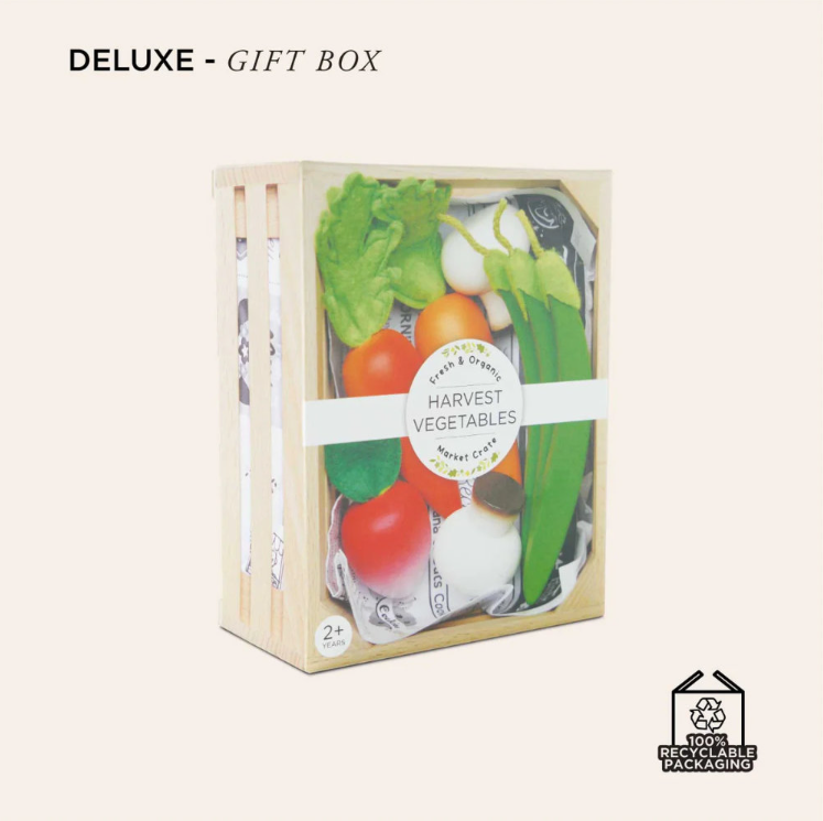 Le Toy Van - Wooden Harvest Vegetables Food Crate