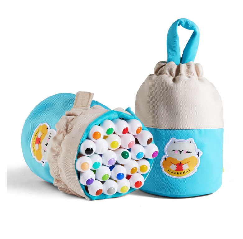 Jar Meló Washable Silky Crayons in Carry Bag (24)